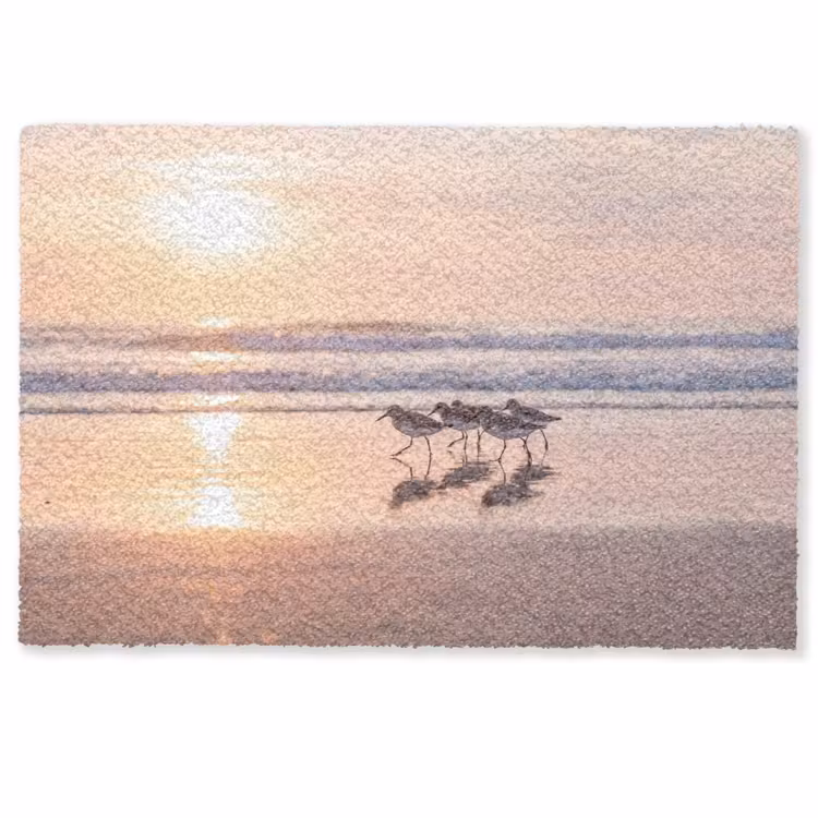 Deurmat - Zee - Vogels - Strand — 1