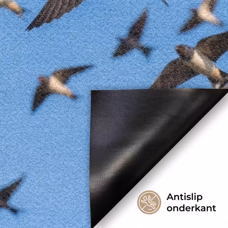 Deurmat - Zwaluwen - Vliegen - Blauw — 6