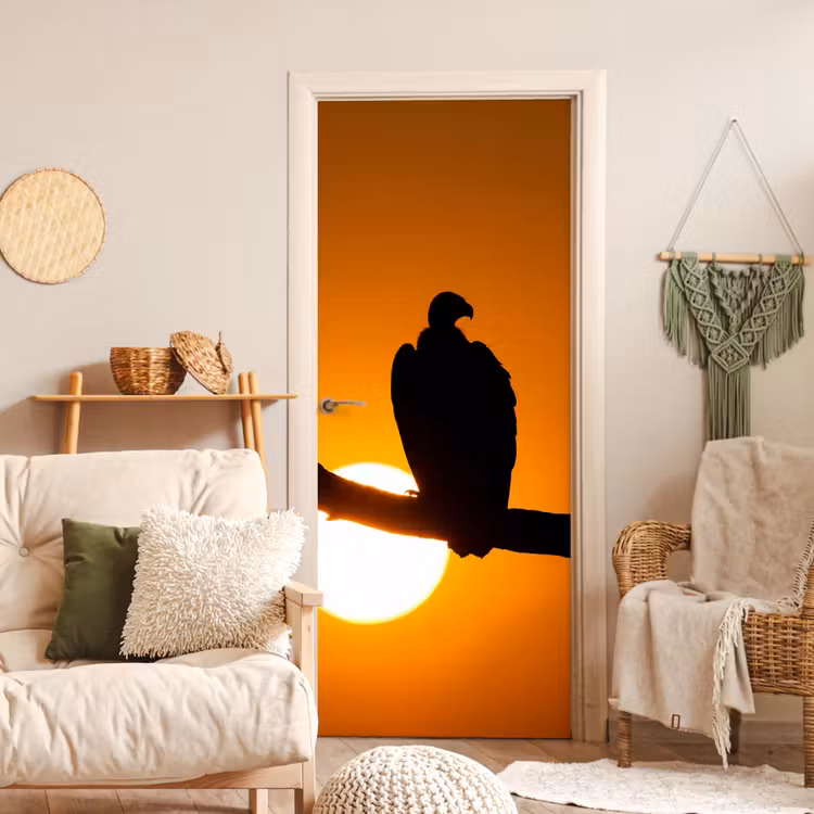 Deursticker - Gier - Tak - Zon - Oranje — 4