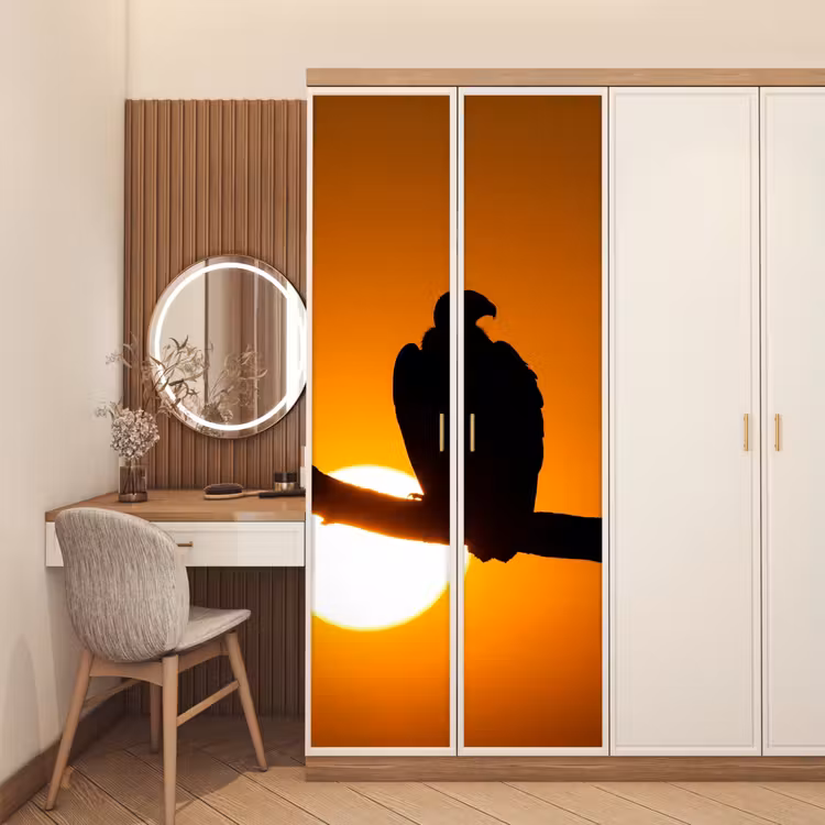 Deursticker - Gier - Tak - Zon - Oranje — 5
