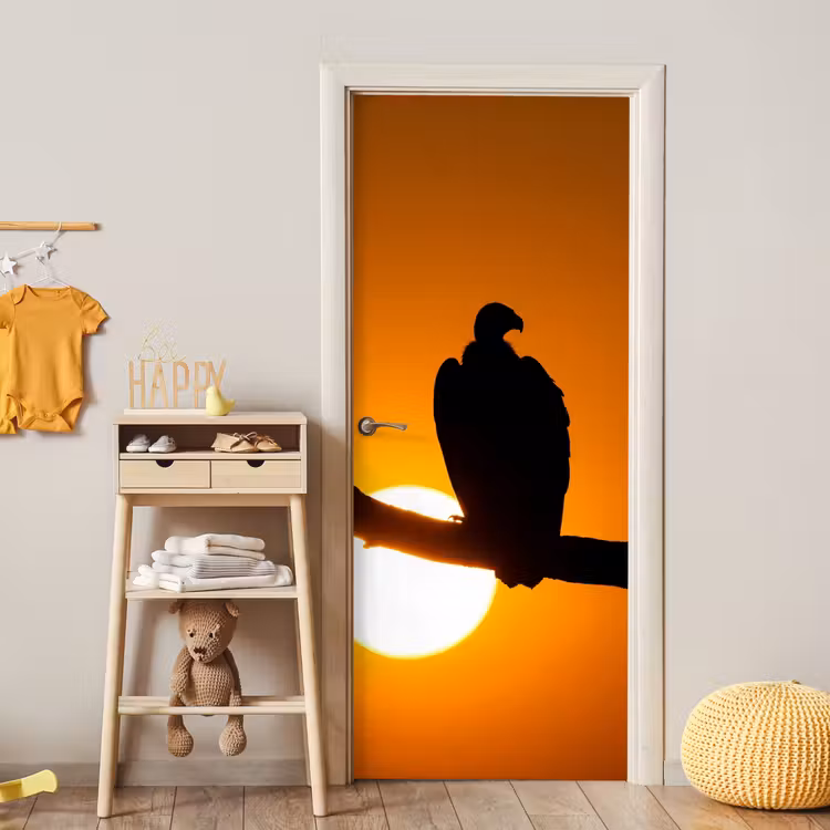 Deursticker - Gier - Tak - Zon - Oranje — 6