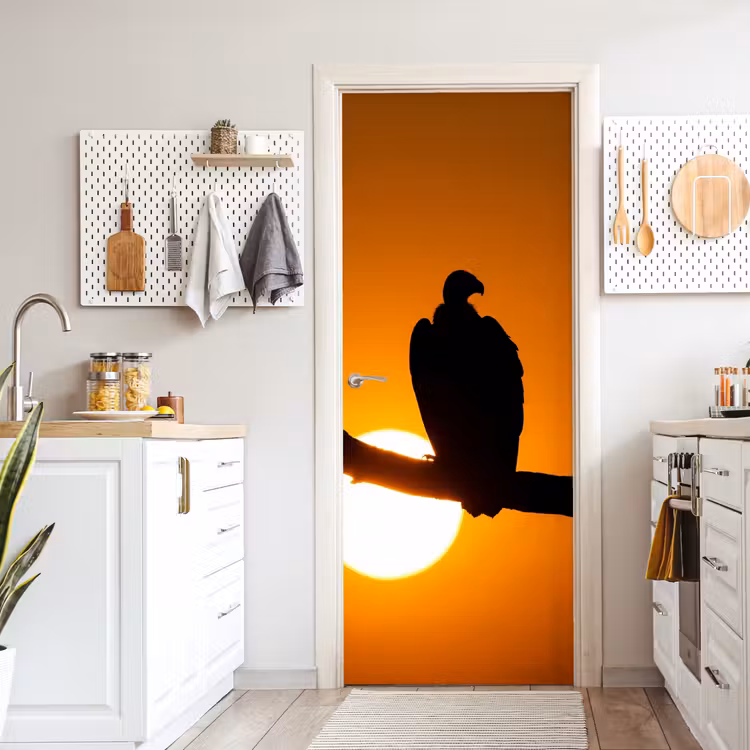 Deursticker - Gier - Tak - Zon - Oranje — 7