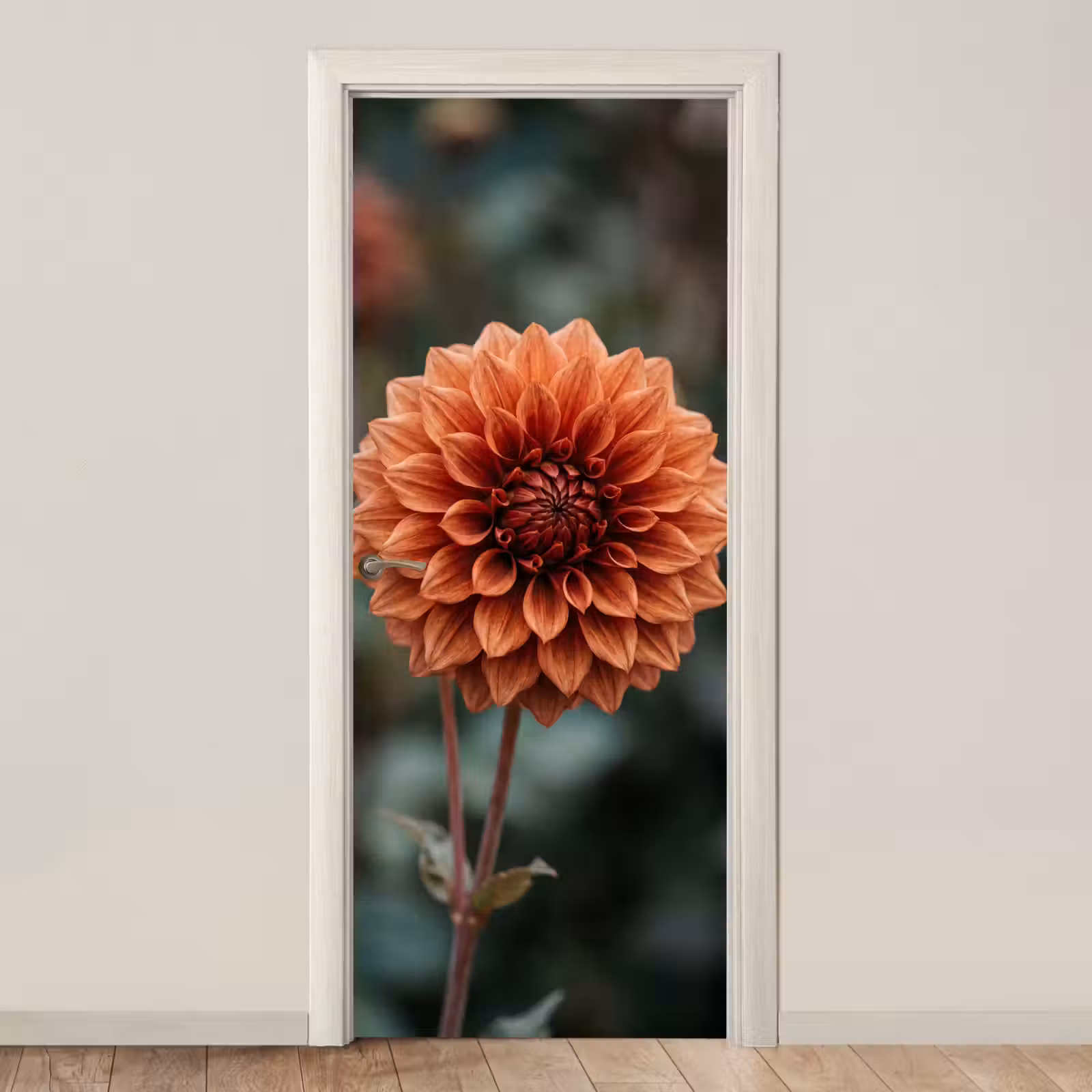 Deursticker - Dahlia - Bloem - Natuur - Sfeervol — 1