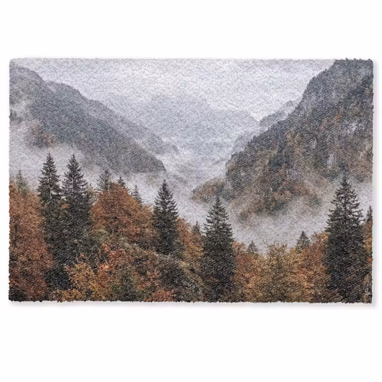 Deurmat - Bergen - Vallei - Mist - Herfst - Natuur — 1