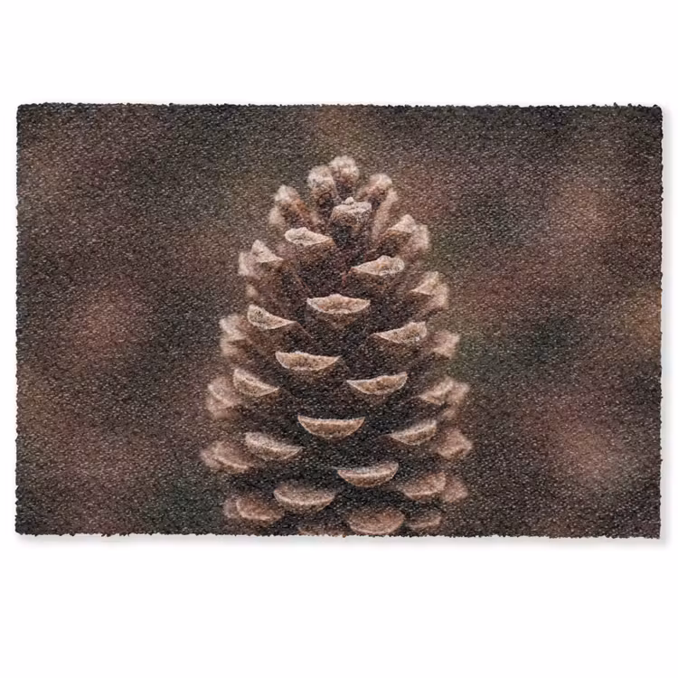 Deurmat - Dennenappel - Bos - Herfst - Bruin - Sfeervol — 1