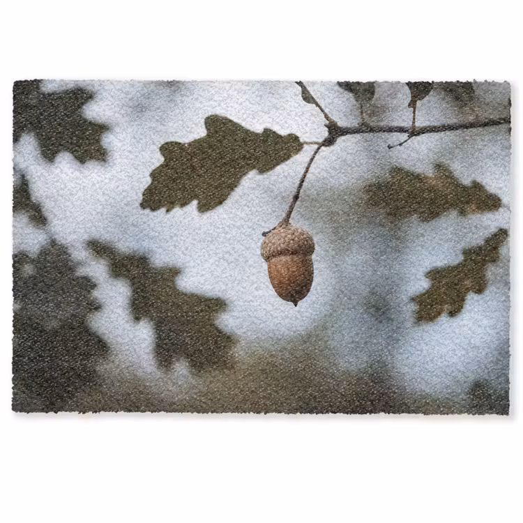 Deurmat - Eikel - Eikenblad - Bos - Herfst - Natuur — 1