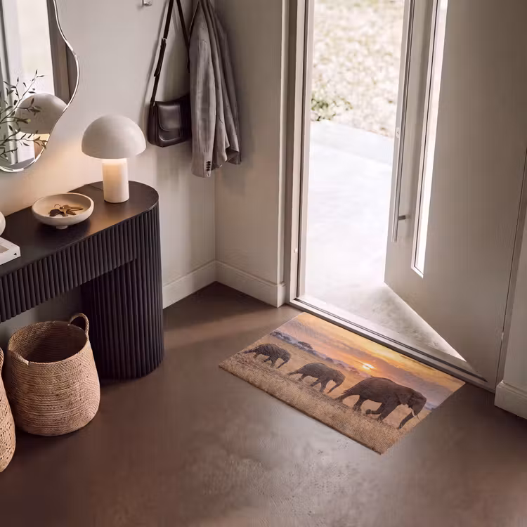 Deurmat - Olifanten - Savanne - Zonsondergang - Afrika - Warm — 8