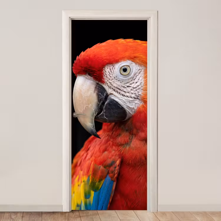 Deursticker - Ara - Portret - Rood — 1
