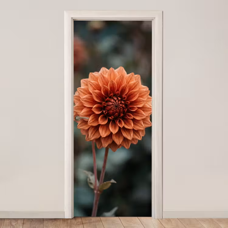 Deursticker - Dahlia - Bloem - Natuur - Sfeervol — 1