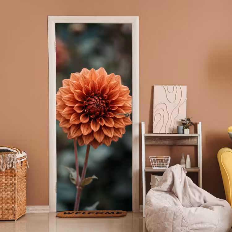 Deursticker - Dahlia - Bloem - Natuur - Sfeervol — 2