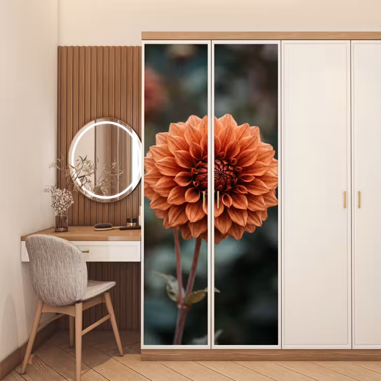 Deursticker - Dahlia - Bloem - Natuur - Sfeervol — 5