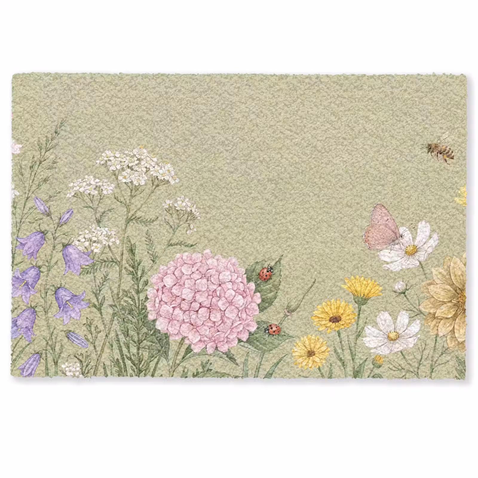 Deurmat - Botanisch - Bloemen - Kleurrijk — 1