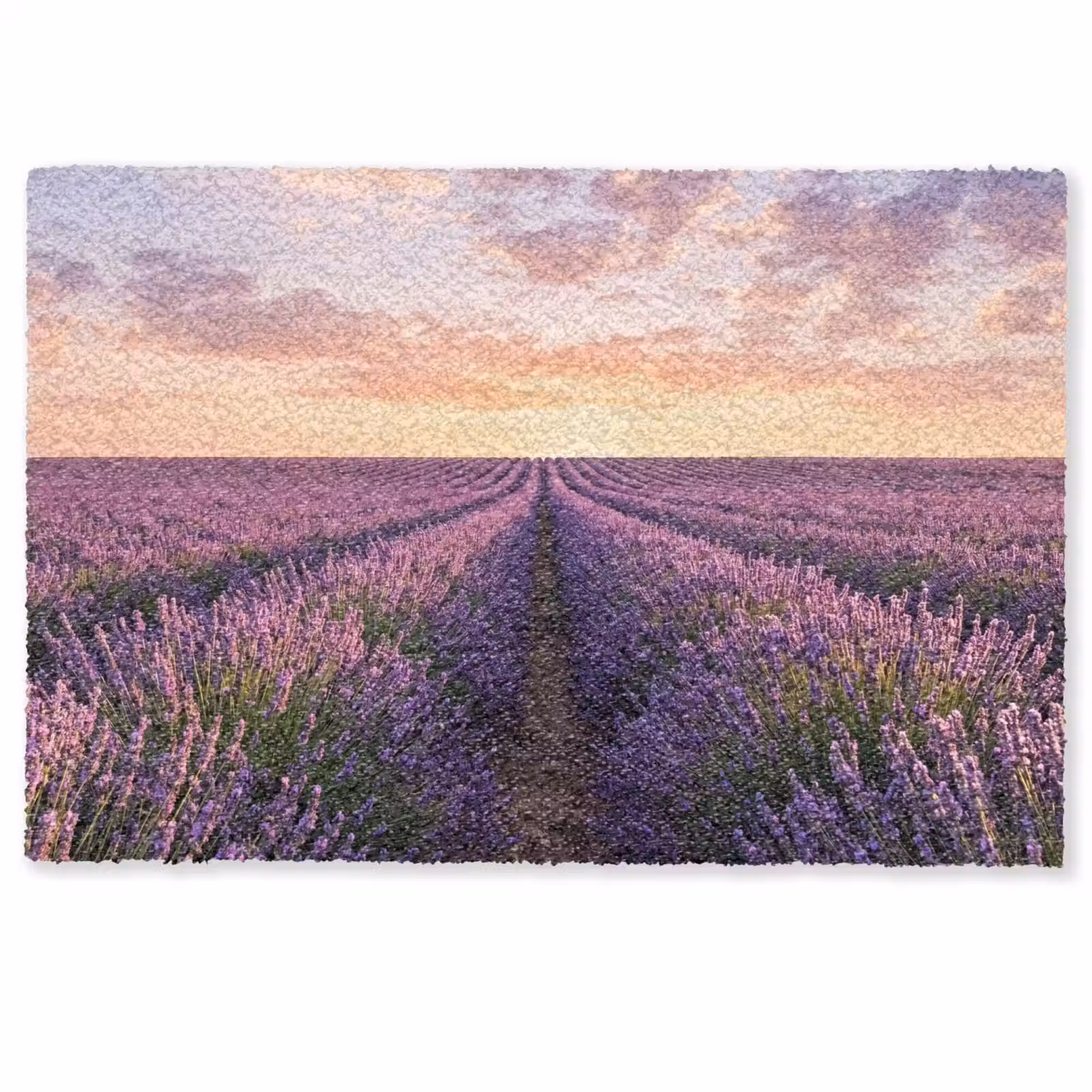Deurmat - Landschap - Lavendelveld - Paars — 1