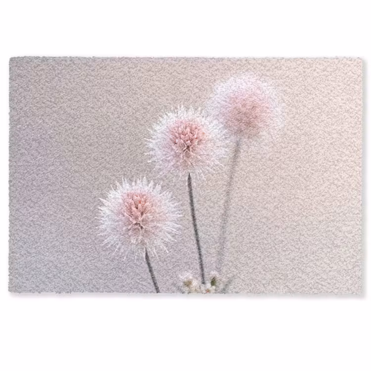Deurmat - Bloemen - Bollen - Roze — 1