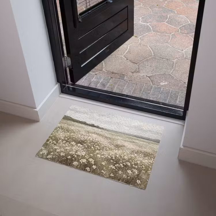 Deurmat - Illustratie - Landschap - Wit — 4