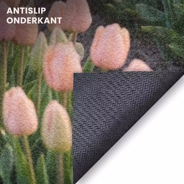 Deurmat - Tulpen - Landschap - Roze — 6