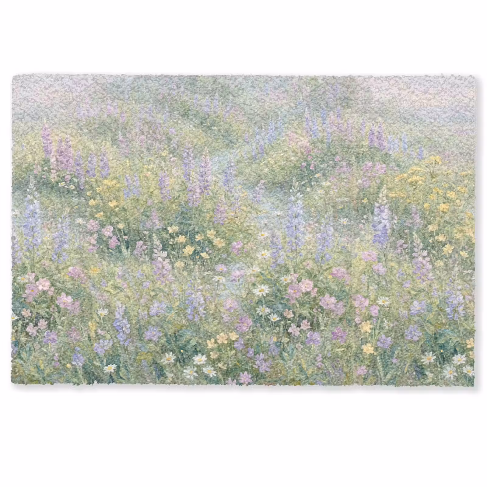 Deurmat - Bloemenveld - Heuvels - Kleurrijk — 1