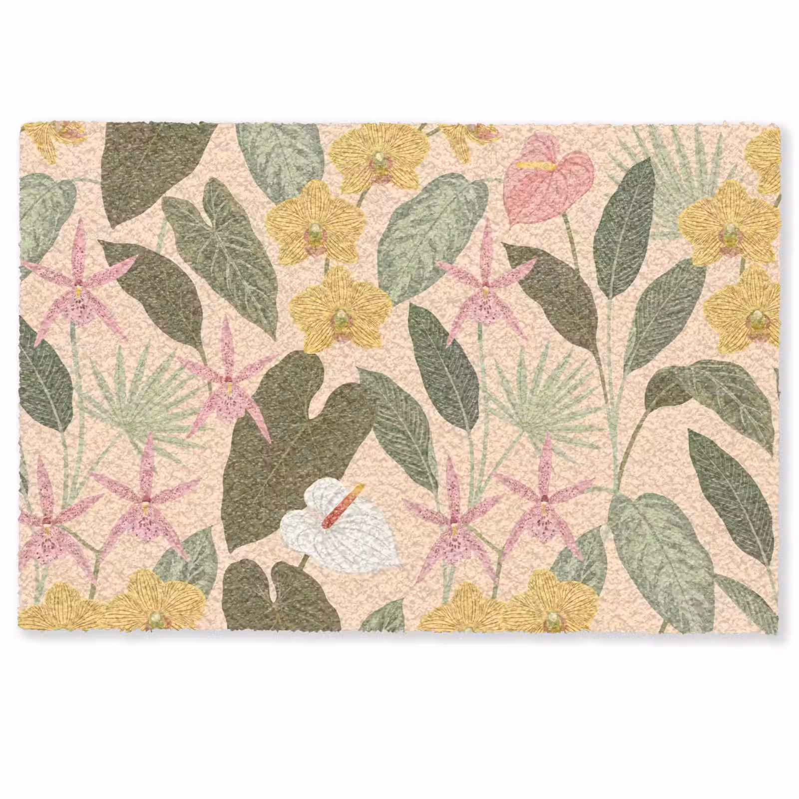 Deurmat - Patroon - Bloemen - Kleurrijk — 1