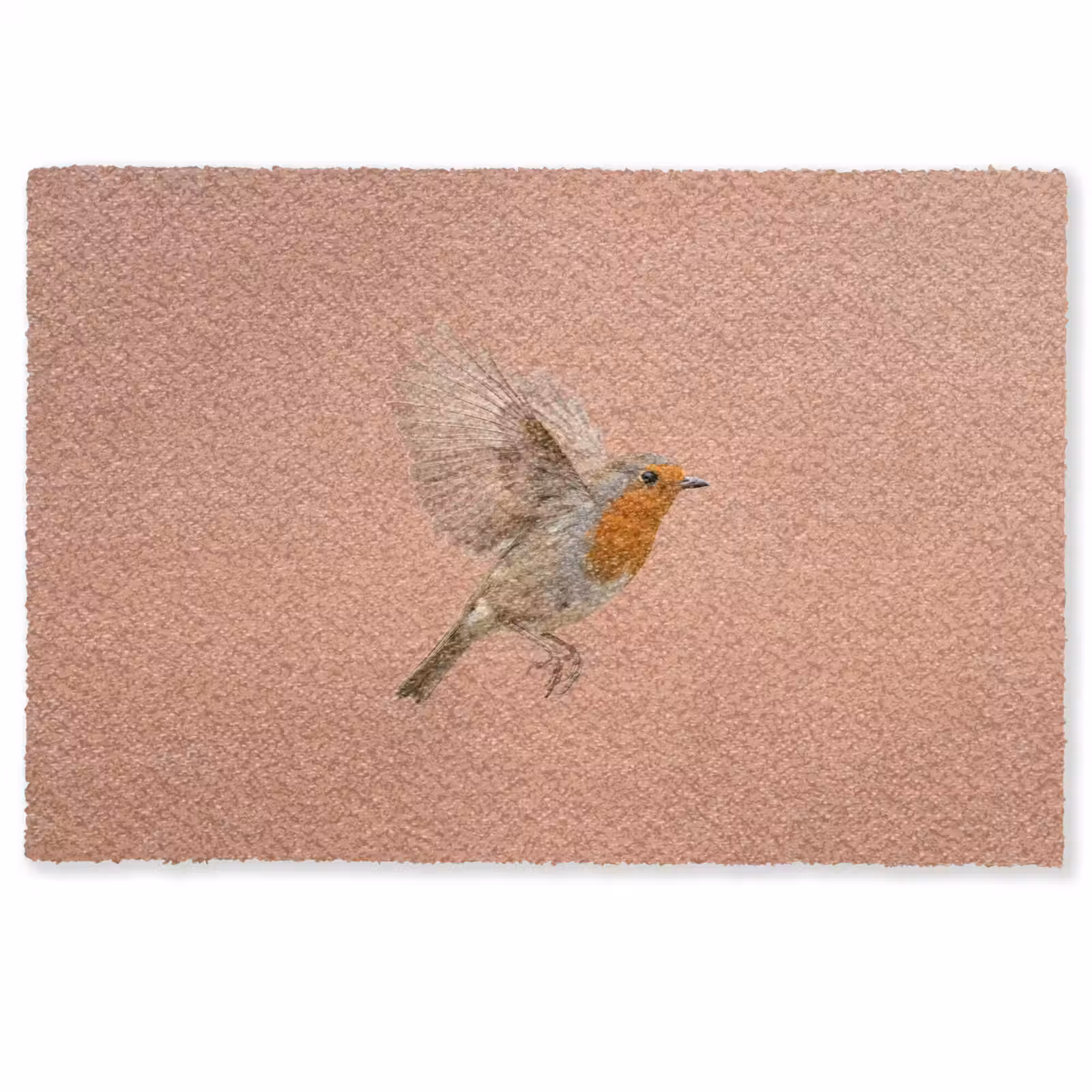 Deurmat - Roodborst - Natuur - Roze — 1