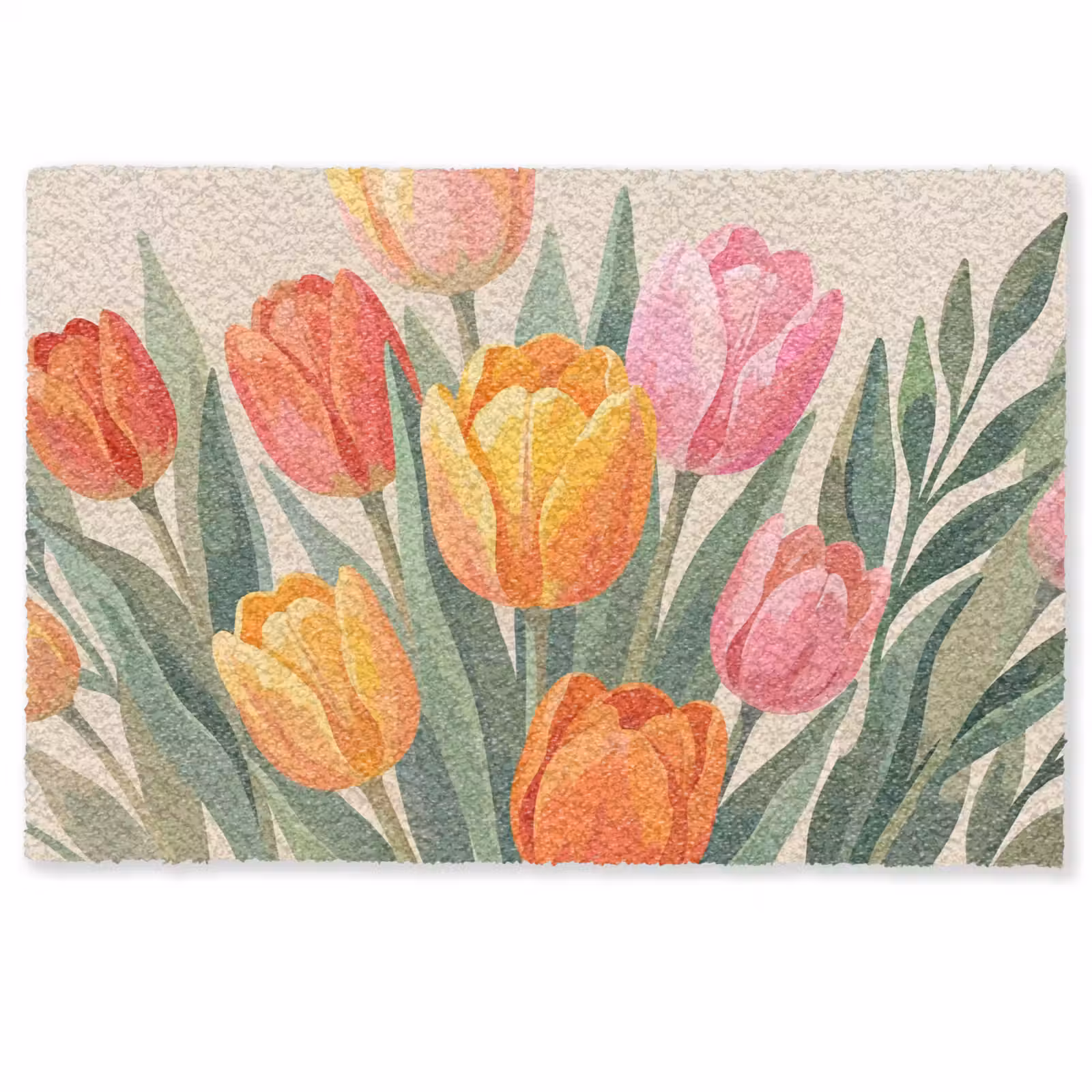 Deurmat - Tulpen - Abstract - Kleurrijk — 1