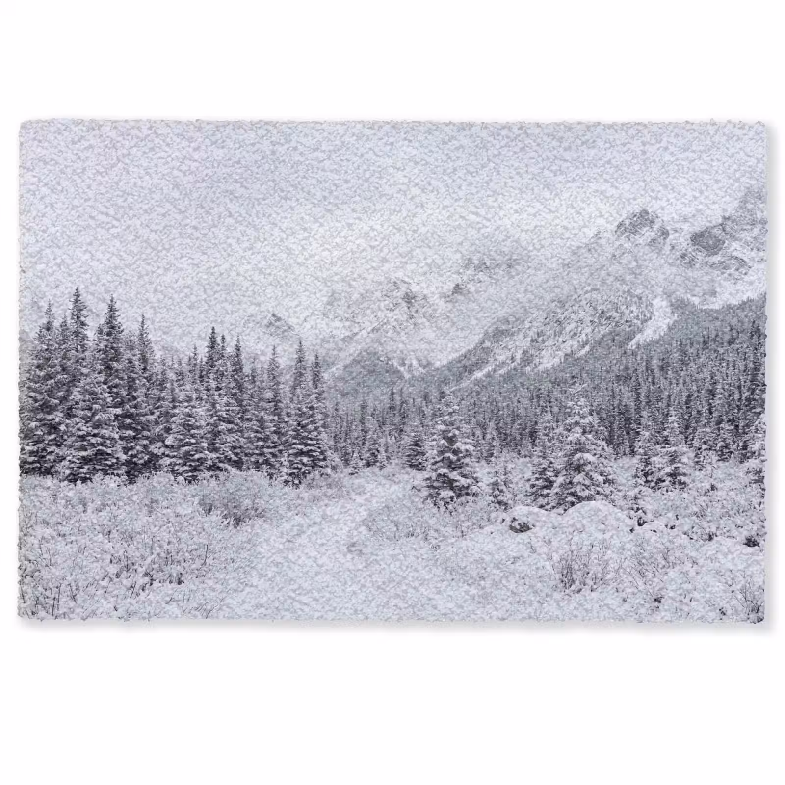 Deurmat - Weg - Bergen - Sneeuw - Naaldbos - Avontuurlijk — 1