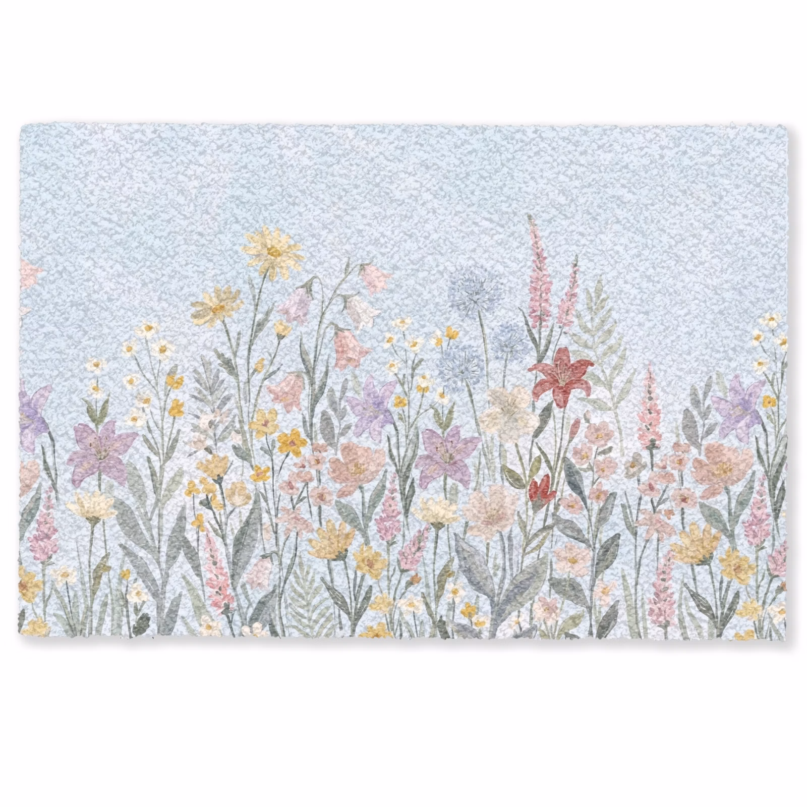 Deurmat - Weidebloemen - Illustratie - Kleurrijk — 1