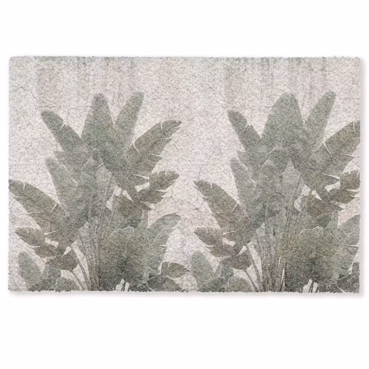 Deurmat - Bananenbladeren - Beton - Groen — 1