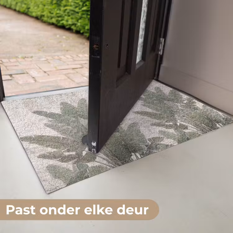 Deurmat - Bananenbladeren - Beton - Groen — 7