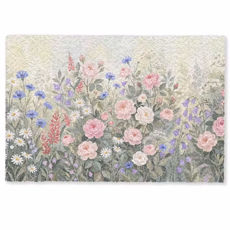 Deurmat - Bloemen - Tuin - Natuur - Kleurrijk — 1