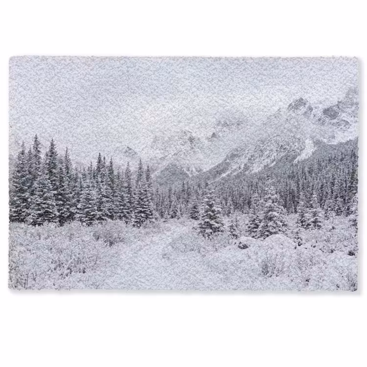 Deurmat - Weg - Bergen - Sneeuw - Naaldbos - Avontuurlijk — 1