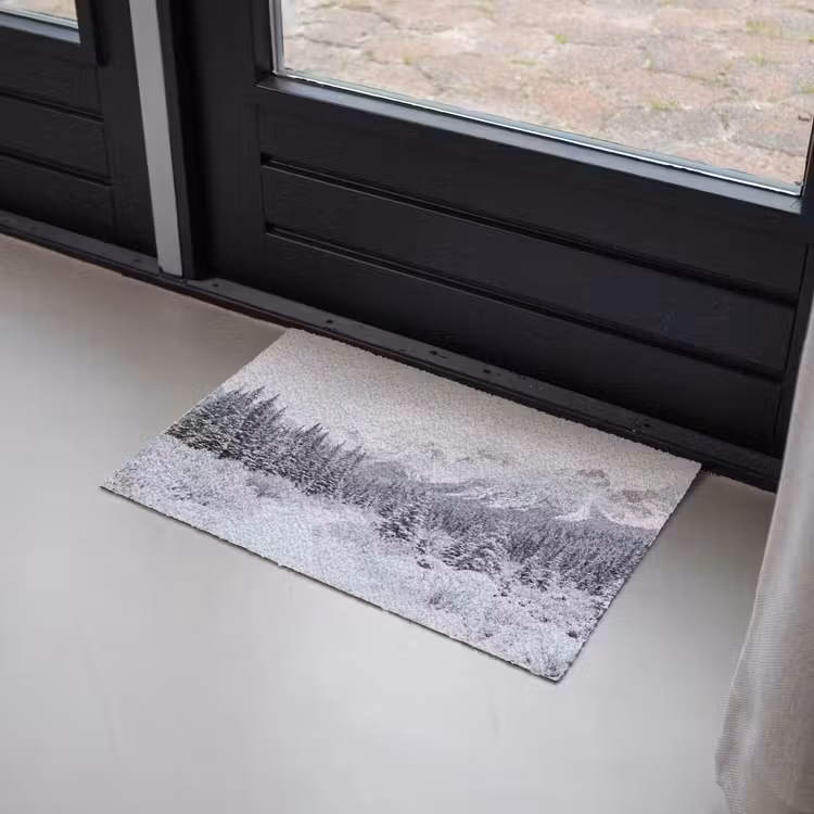 Deurmat - Weg - Bergen - Sneeuw - Naaldbos - Avontuurlijk — 2