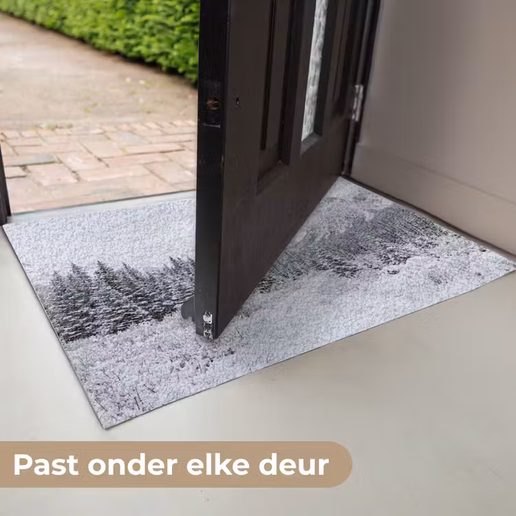 Deurmat - Weg - Bergen - Sneeuw - Naaldbos - Avontuurlijk — 7