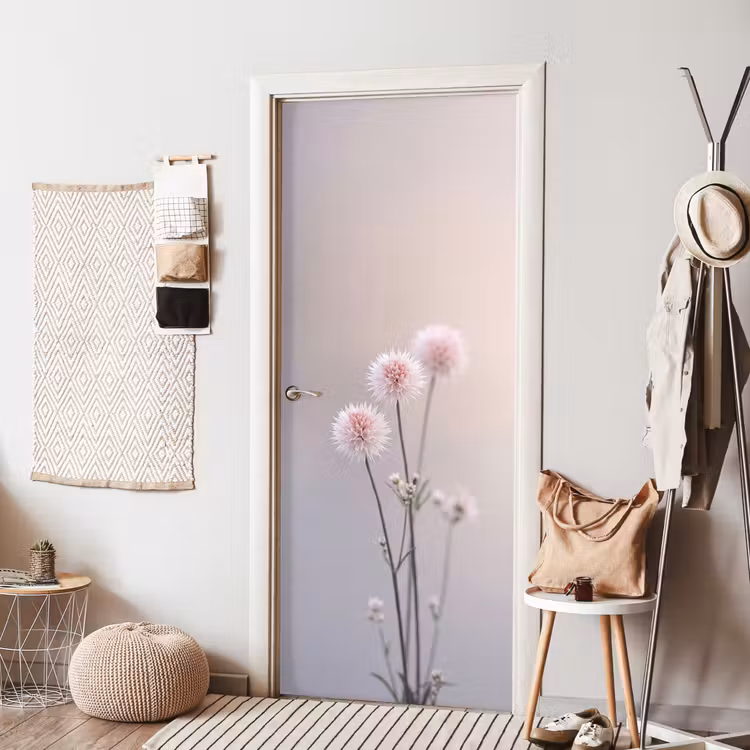 Deursticker - Bloemen - Bollen - Roze — 8