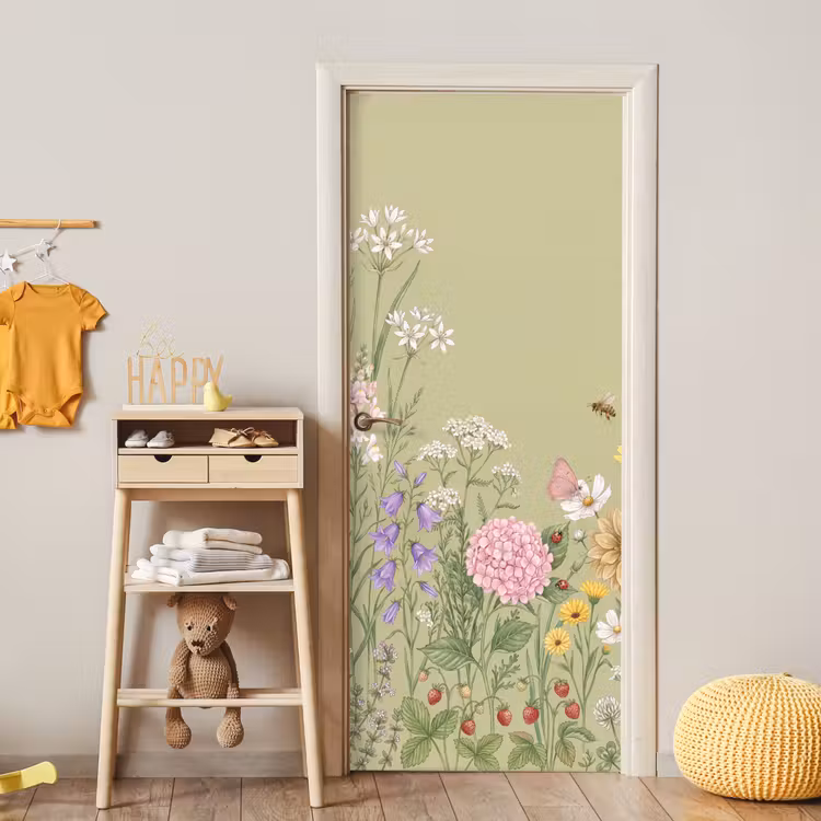 Deursticker - Botanisch - Bloemen - Kleurrijk — 6