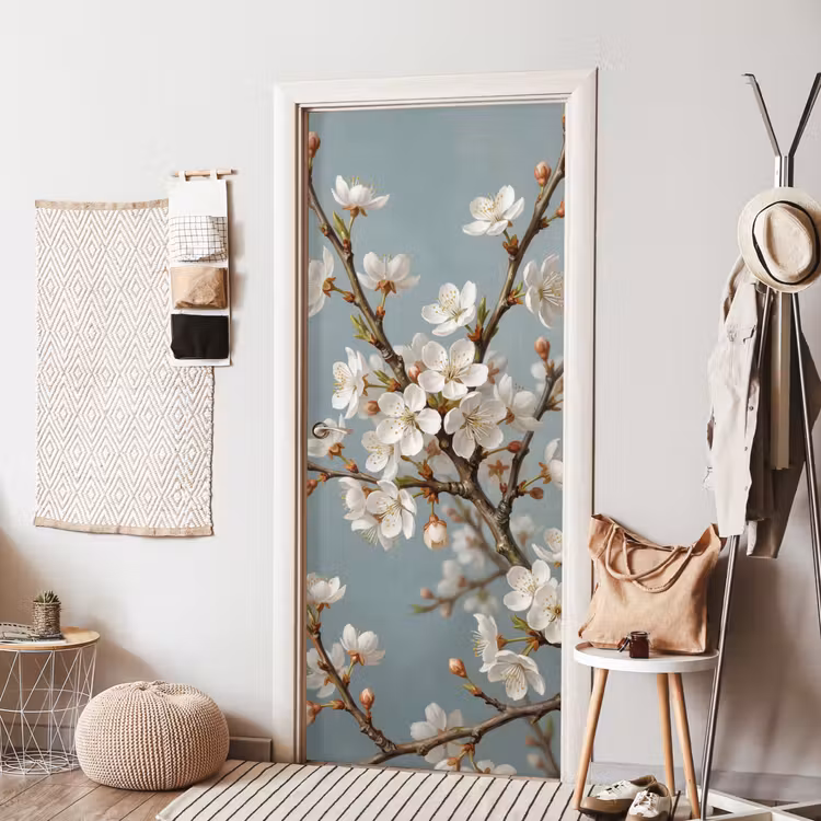 Deursticker - Botanisch - Stilleven - Blauw — 8