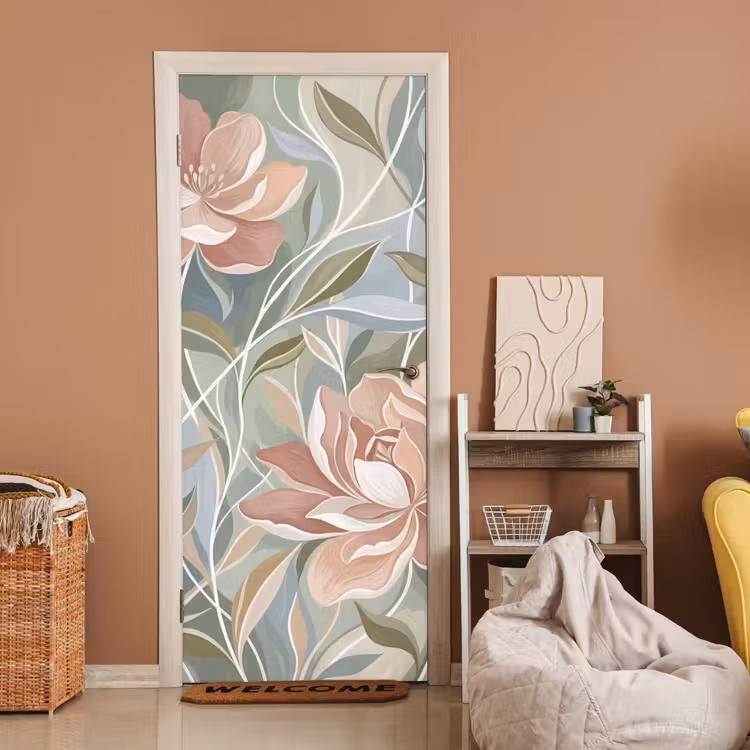 Deursticker - Elegant - Romantiek - Roze — 2