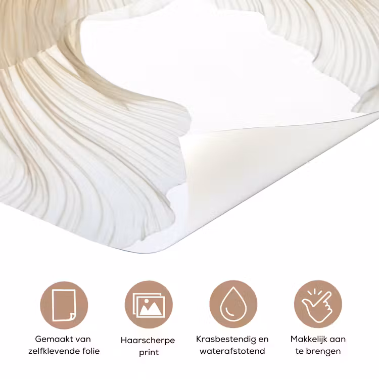 Deursticker - Goudvissen - Modern - Wit — 3
