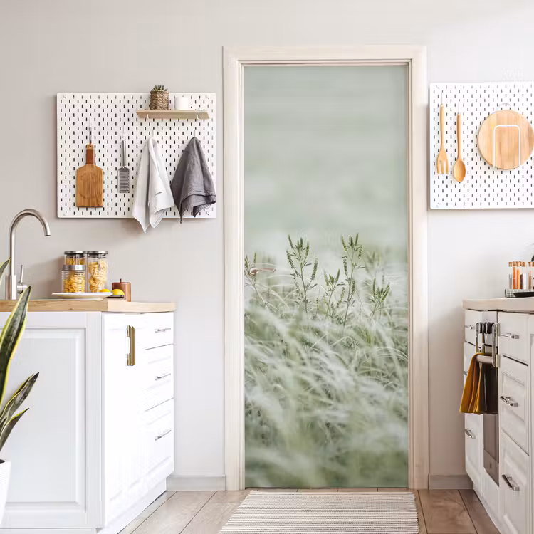 Deursticker - Grassen - Minimalistisch - Groen — 7