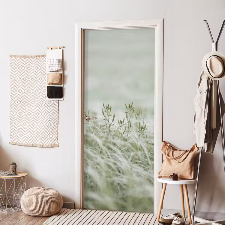 Deursticker - Grassen - Minimalistisch - Groen — 8