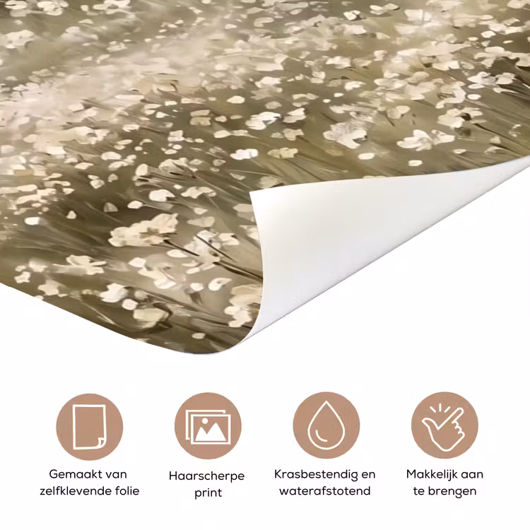 Deursticker - Illustratie - Landschap - Wit — 3