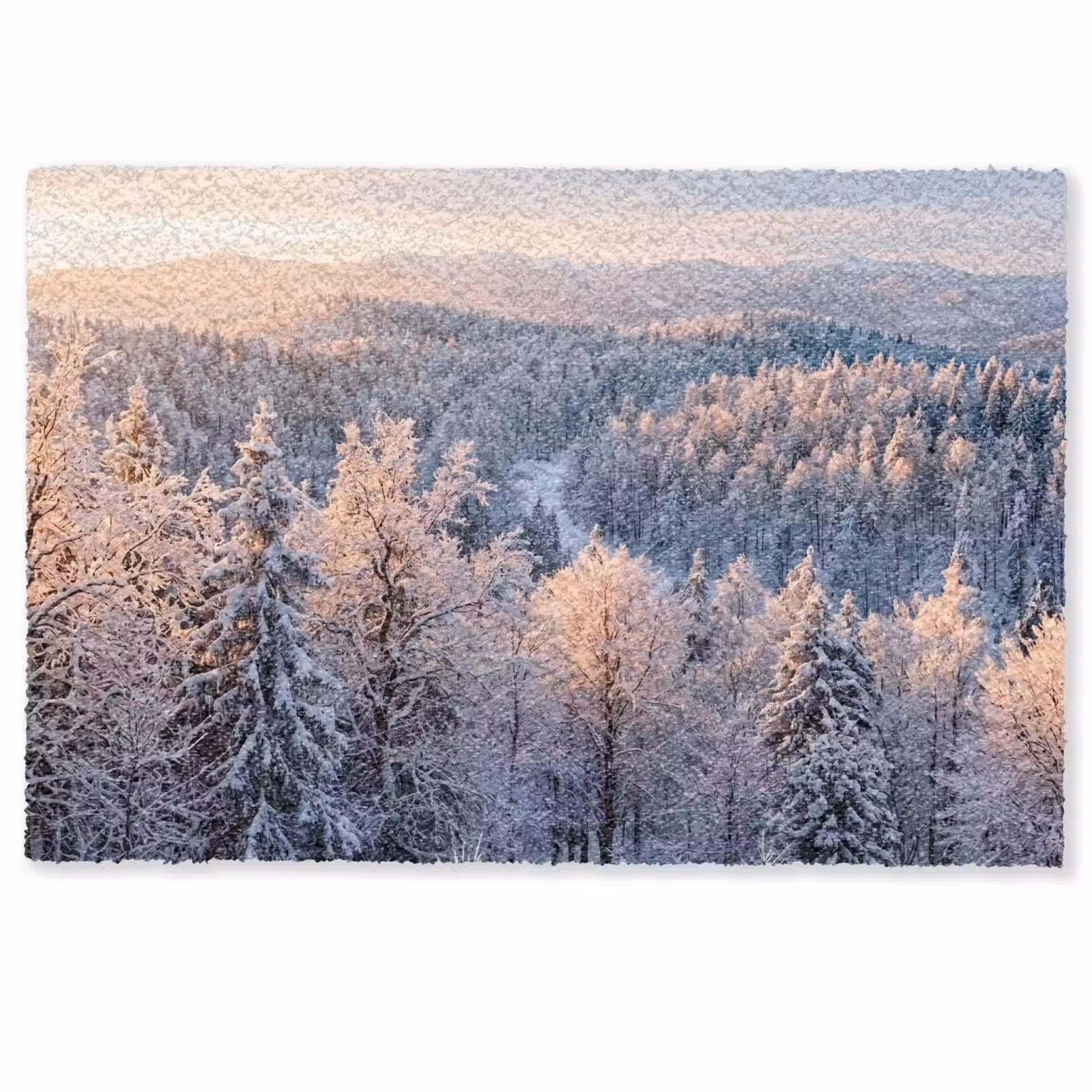 Deurmat - Bos - Bergen - Goud - Winter - Warm — 1