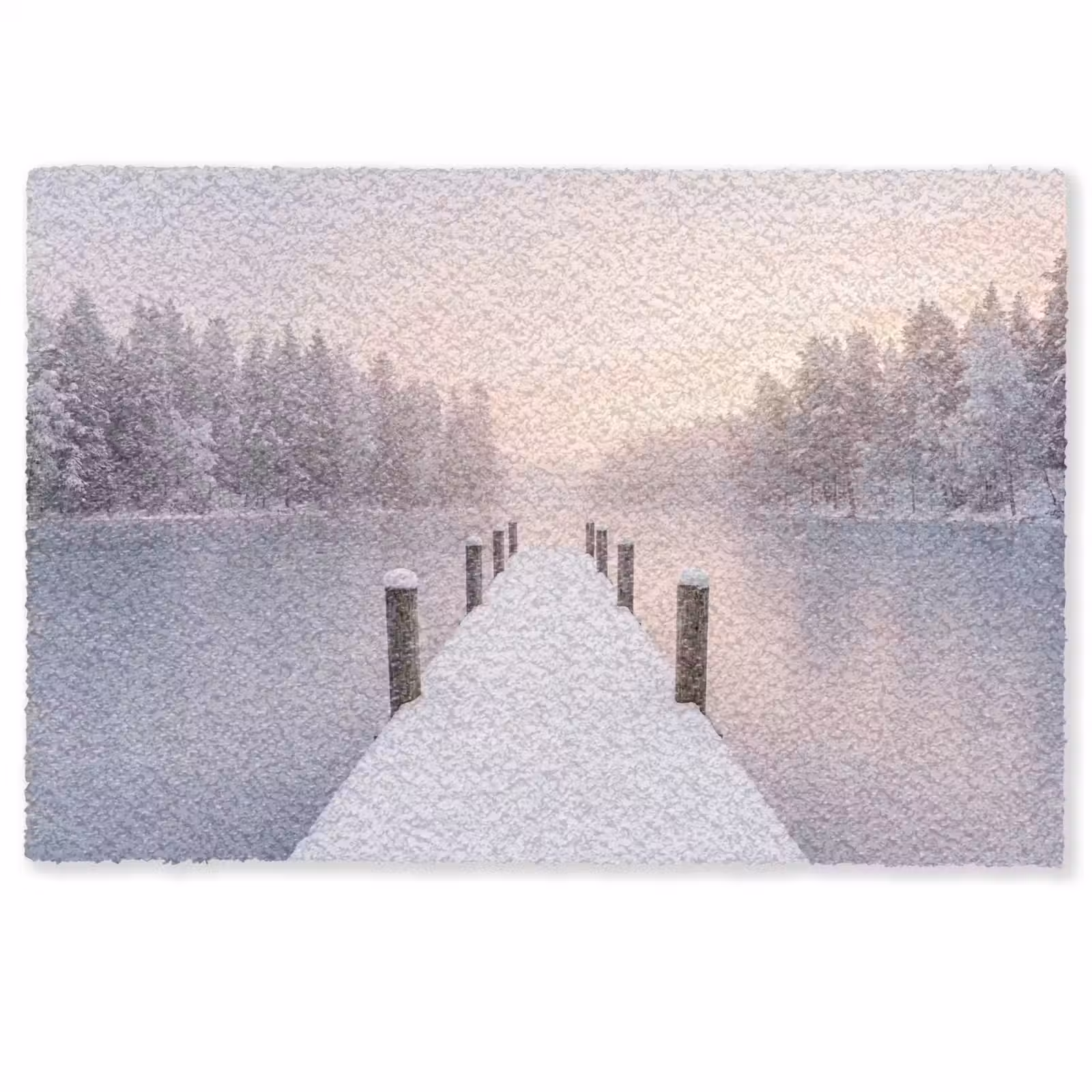 Deurmat - Steiger - Meer - Mist - Winter - Serene — 1