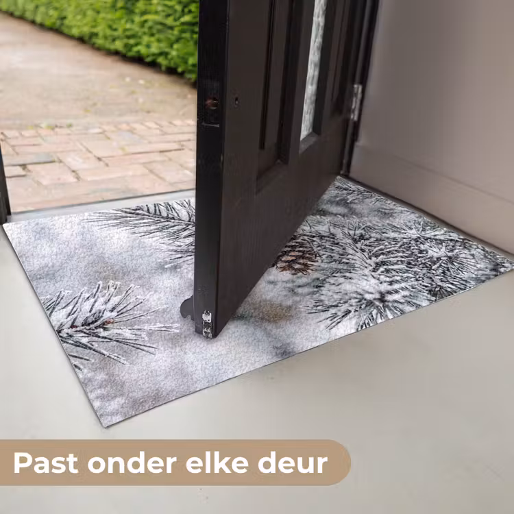 Deurmat - Dennenappel - Tak - Sneeuw - Winter - Sfeervol — 7