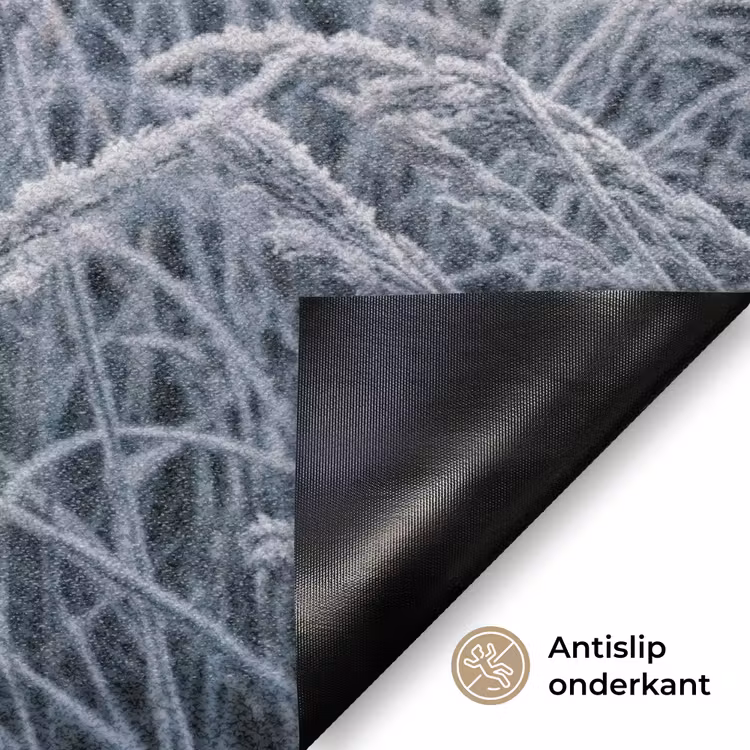 Deurmat - Rijp - Gras - Kristallen - Winter - Minimalistisch — 6