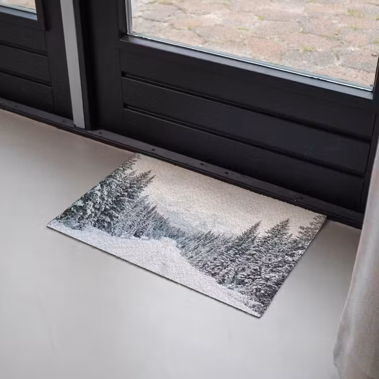 Deurmat - Weg - Sneeuw - Naaldbos - Winter - Avontuurlijk — 2