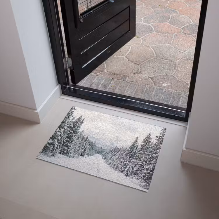 Deurmat - Weg - Sneeuw - Naaldbos - Winter - Avontuurlijk — 4