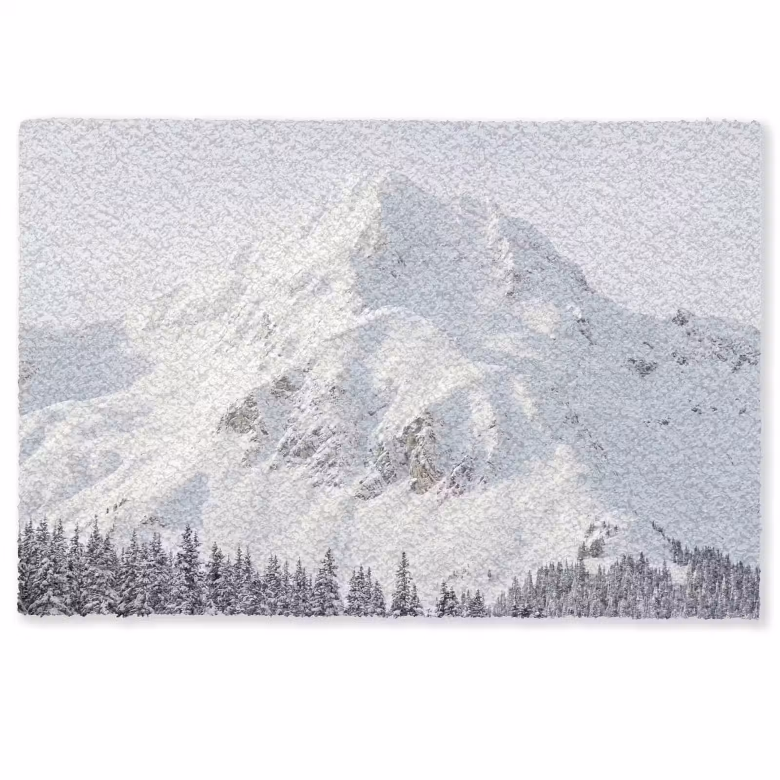 Deurmat - Berg - Sneeuw - Winter - Natuur - Wit — 1