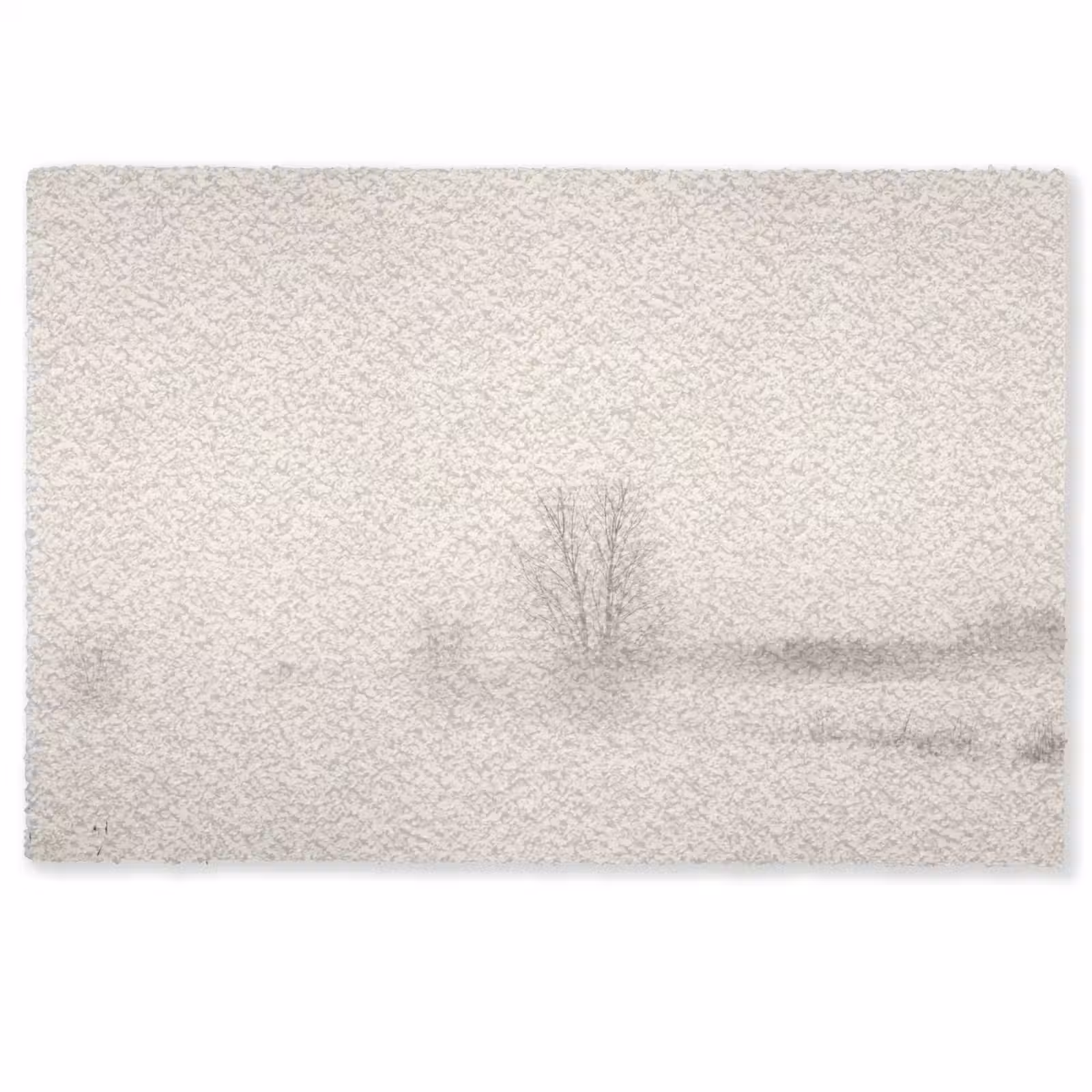 Deurmat - Boom - Mist - Sneeuw - Winter - Minimalistisch — 1