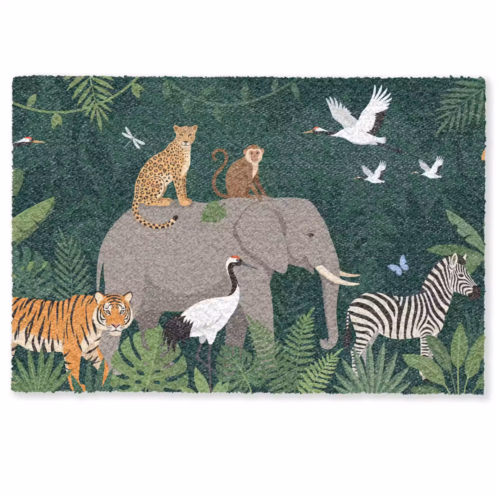 Deurmat - Tropisch - Jungle - Groen — 1