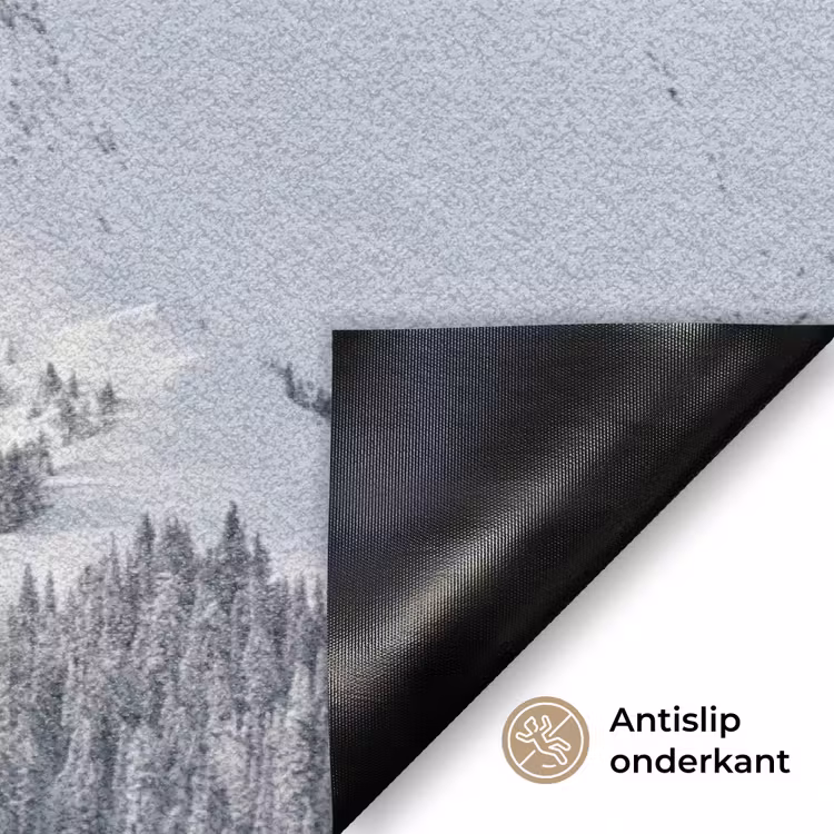 Deurmat - Berg - Sneeuw - Winter - Natuur - Wit — 6